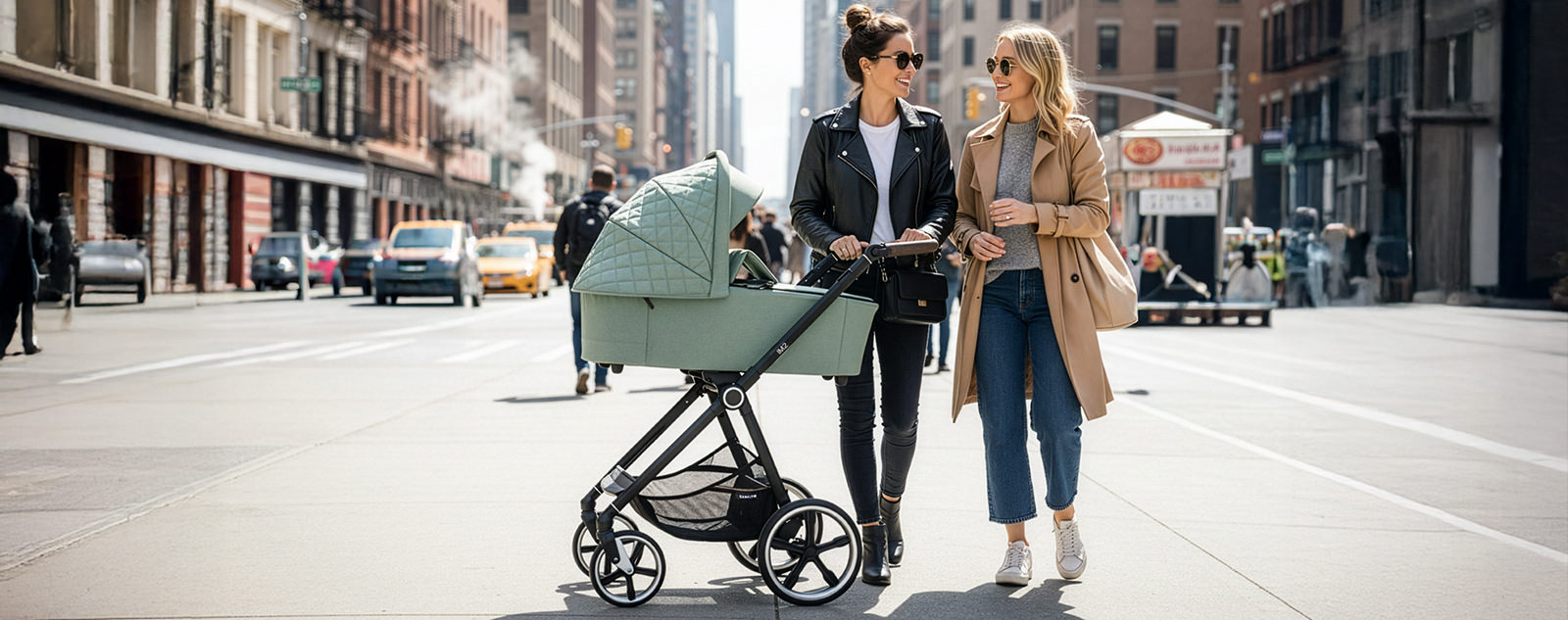 Kinderwagen-Set INDY M2 Swing mit Babywanne Panorama Lyx für große Eltern