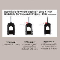 Wechselachse F4 Air+ / S4 Air+ ( bitte Version + Farbe angeben)