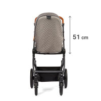 Kinderwagen-Set Fusion inklusive Babywanne Lyx Design 387387 taupe