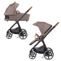 Kinderwagen-Set Fusion inklusive Babywanne Lyx Design 387387 taupe