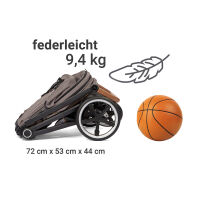 Kinderwagen-Set Fusion inklusive Babywanne Lyx Design 387387 taupe