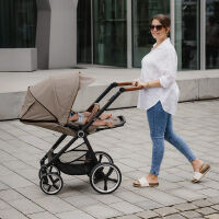 Kinderwagen-Set Fusion inklusive Babywanne Lyx Design 387387 taupe