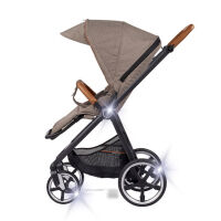 Kinderwagen-Set Fusion inklusive Babywanne Lyx Design 387387 taupe