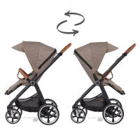 Kinderwagen-Set Fusion inklusive Babywanne Lyx Design 387387 taupe