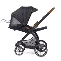 FX4 Set Swing mit Panorama Lyx, Gestell schwarz/tabak, Design 651651 moosgrün