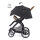 FX4 Set Swing mit Panorama Lyx, Gestell schwarz/tabak, Design 651651 moosgrün