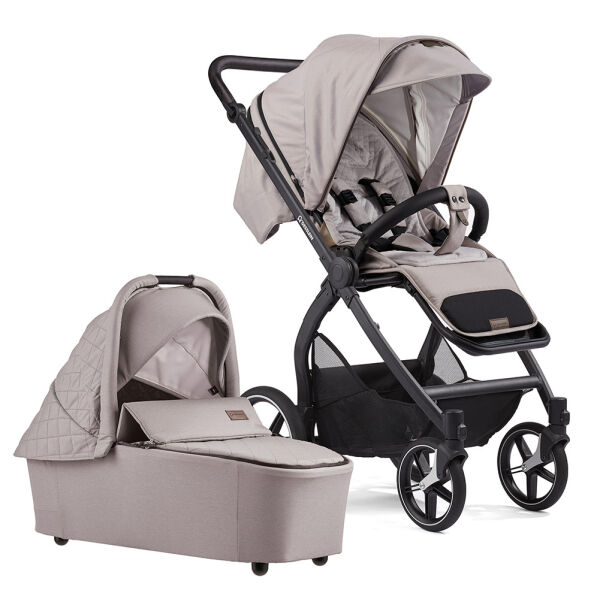 FX4 Set Swing mit Panorama Lyx, Gestell schwarz, Design 688688 Grau Elegance