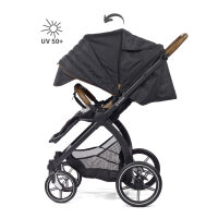 FX4 Set Swing mit Panorama Lyx, Gestell schwarz, Design 688688 Grau Elegance