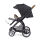 FX4 Set Swing mit Panorama Lyx, Gestell schwarz, Design 688688 Grau Elegance