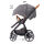 INDY M2 Set Swing mit Panorama Relax, Design 559559 grau meliert