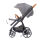 INDY M2 Set Swing mit Panorama Relax, Design 559559 grau meliert
