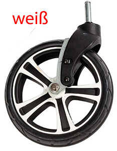 Einzelschwenkrad 7,5 Zoll Air+ 12mm Achse weiß 0000