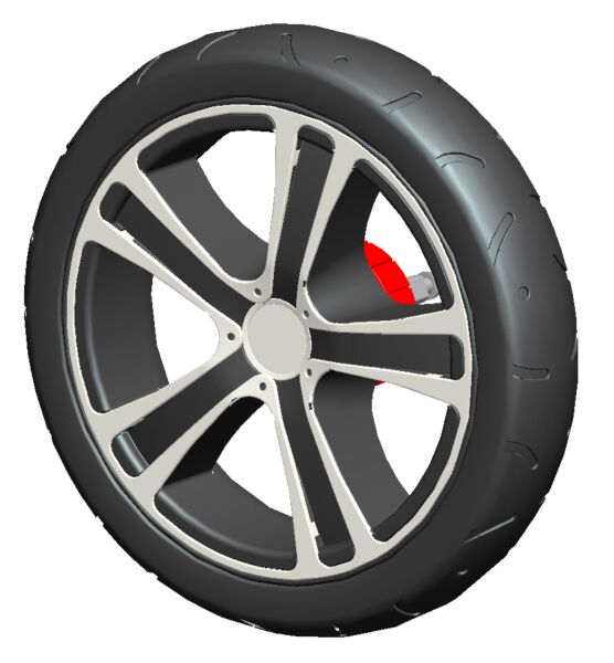 Gesslein Air+ Hinterrad 10 Zoll weiß | Ersatzrad F4 Air+