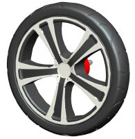 Rad komplett 12 Zoll Air+ weiß